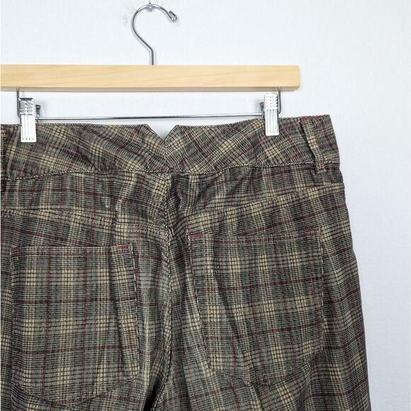 Vintage Retro Tommy Hilfiger Plaid Y2K Wide Leg Pants Size 14 - Picture 5 of 9
